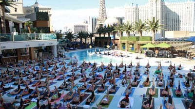 Yoga Pool side at Marquee Dayclub