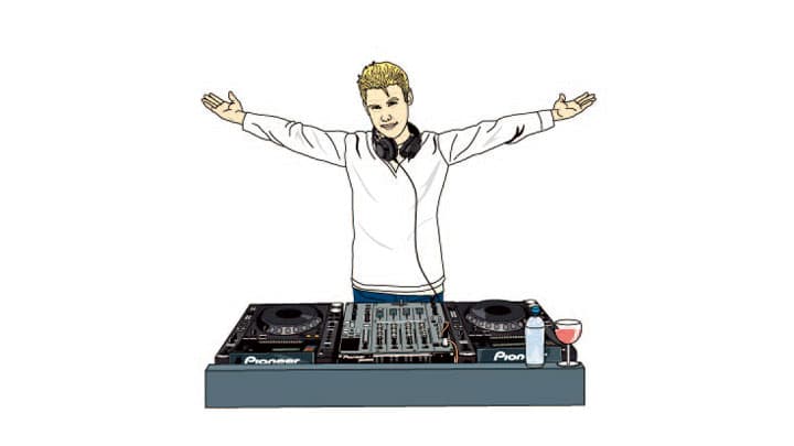 DJs in Vegas Jesus Poses