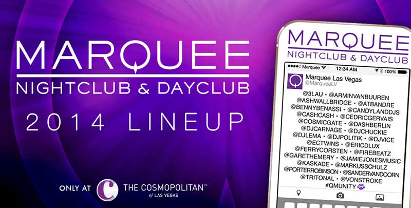 Marquee Dayclub 2014 Resident DJs