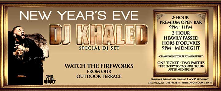 DJ Khaled Lavo Vegas NYE
