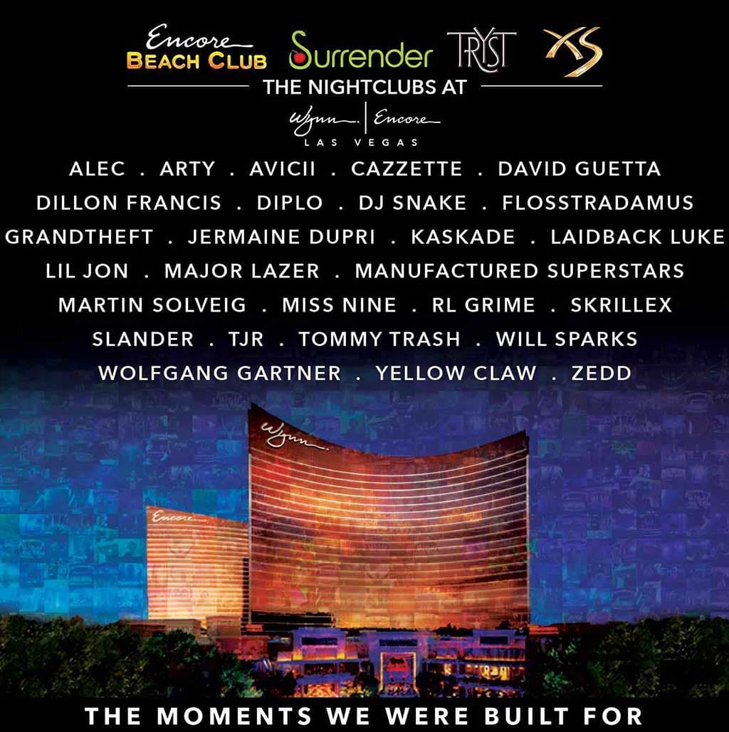 Wynn Las Vegas 2015 Roster
